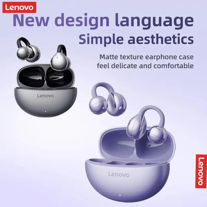 Lenovo TA410 Bluetooth 5.4 Wireless Earphones Open-Ear Bone Conduction Ear Clip Design Ultra-Light Comfortable Wearing Earphone