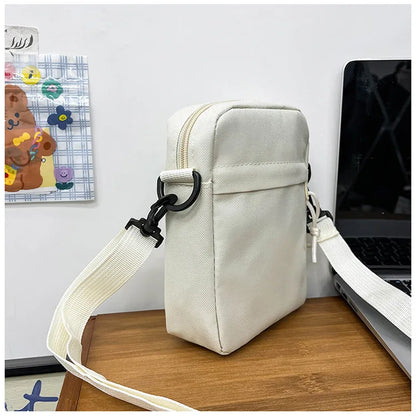 Men’s Women Small Crossbody Shoulder Bag, Lightweight Casual Sling Bag with Multi Zipper Pockets for Travel, Work, Daily Use