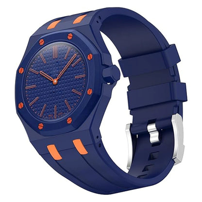 PC Case+Silicone Strap for Swatch X AP Royal Pop Pocket Watch Changer To Wristwatch Integrated Modification Accessories