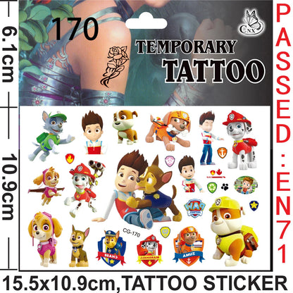 Paw Patrol Party Favors Slap Bracelet Stamps Keychains Gift Bag Stickers Birthday Party Decoration Christmas Stocking Fillers