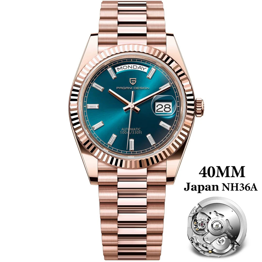 PAGANI DESIGN 2026 New DD40 NH36A Men's Watches Luxury Automatic Mechanical Watch For Men AR Sapphire Glass Date Wrist watch Men