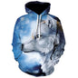 2023 Men's Oversized Hoodie 3D Wolf Animals Pattern Ferocious Warrior Fashion Sweatshirt Loose Street Funny Tracksuits Fitness