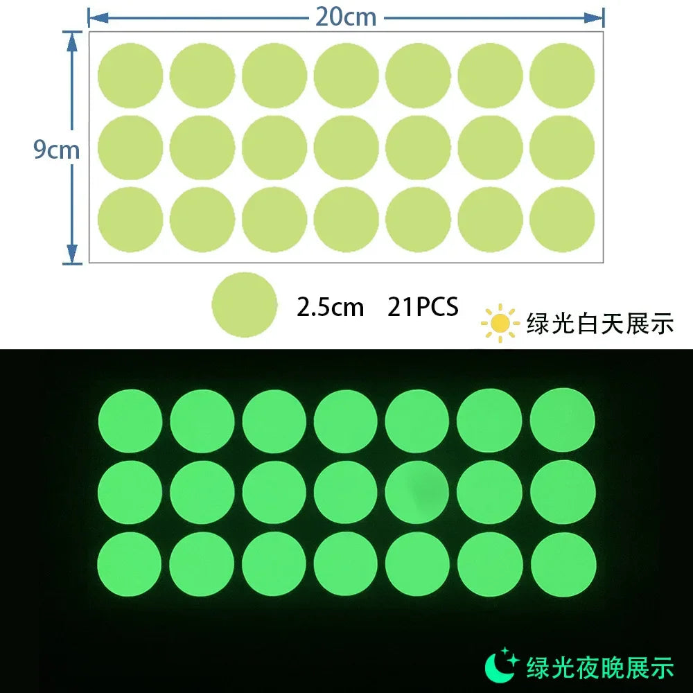 Luminous Dots Glow Wall Sticker Fluorescent Home Kid'S Room Diy Self-Adhesive Decorative Glow In The Dark Decals 2026 Christmas