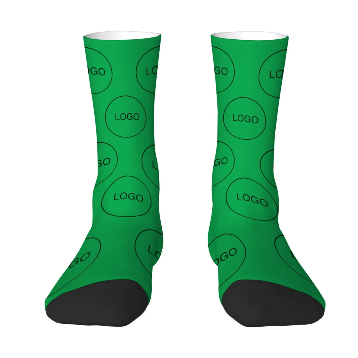 Soft Socks Customized with Personalized Logo Pattern Print Mid-Calf Socks Warm Comfortable Ideal Gifts for Company School Memory