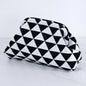 Women's Striped Beach Clutch Bag Versatile Small Woven Crochet Handbags Purses Knitting Dumpling Clutch Casual Bag