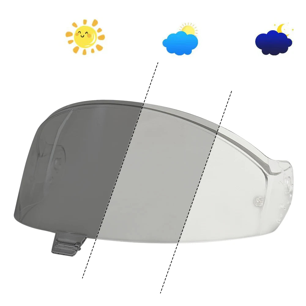 Helmet Visor goggles hromic Tea Automatically Darkens Lens Photochromic Helmet Visor For Shark Skwal i3 D-Skwal 3 Ridill 2 VZ400