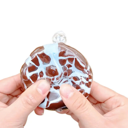 1pc High-end Matcha Mint Chocolate Handmade Ball Anti Stress Sensory Fidget Toy Cracking Wax Ball Soft Decompression Toys Gift