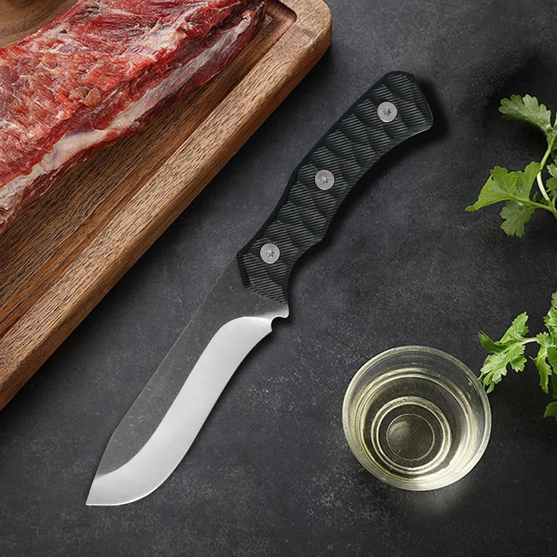 Forged Blade Butcher Knife Cleaver Boning Knife Multi-purpose Meat Chop Vegetable Fruit Fish Slicing Chef Kitchen Cutting Tools