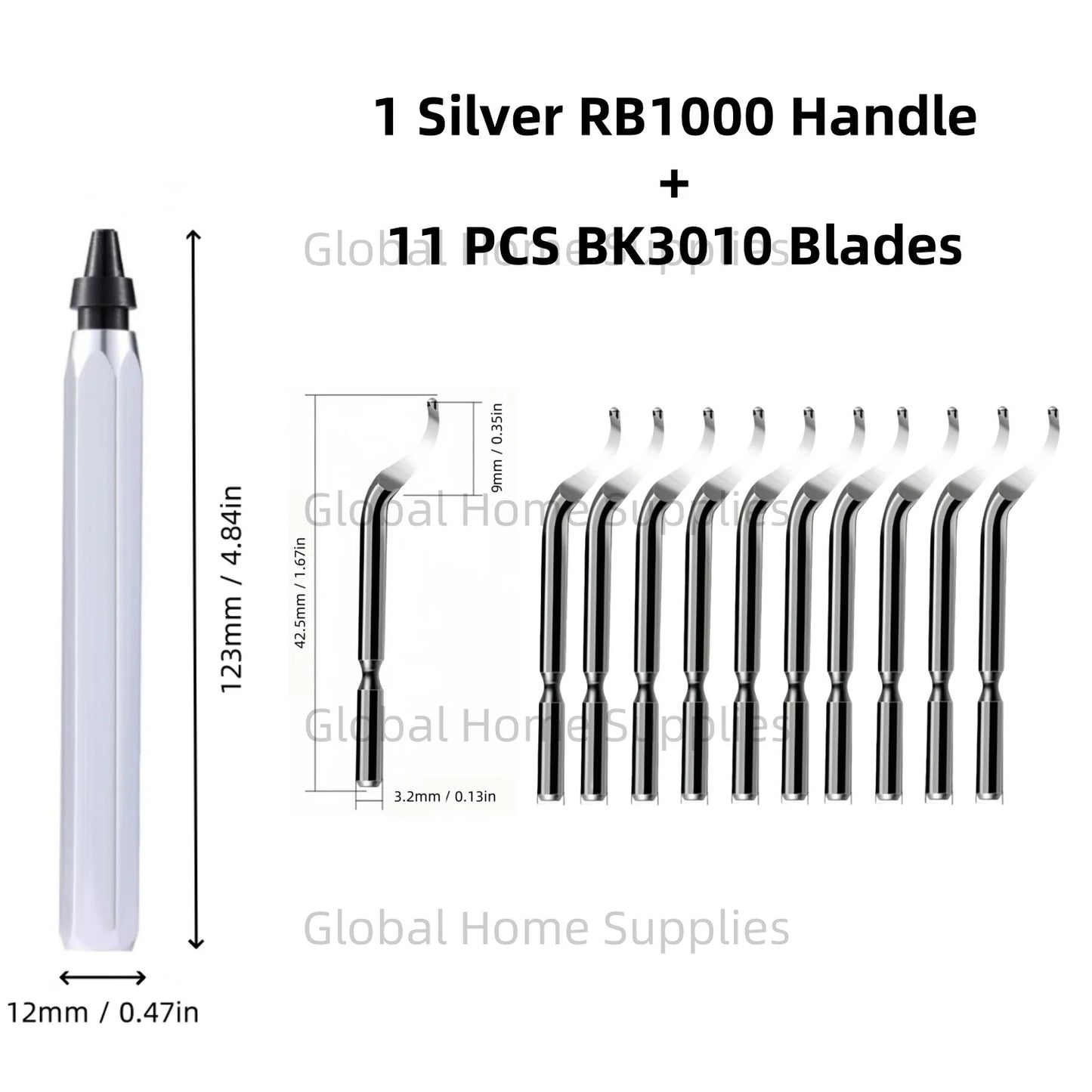 Deburring Tool Set RB1000 with Swivel Blades 1 or 11 PCS BS1010 BS1018 BK3010 BS3010 Metal Handle Deburr Tool Edge Burr Remove