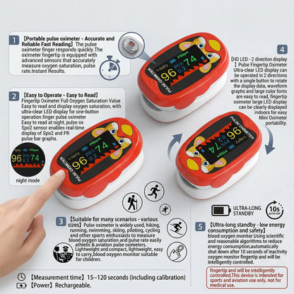 Baby Thermometers Pulse Oximeter Finger Digital Thermometer Accurate Oral Armpit Temperature Reading Fever Alert Termometer ﻿