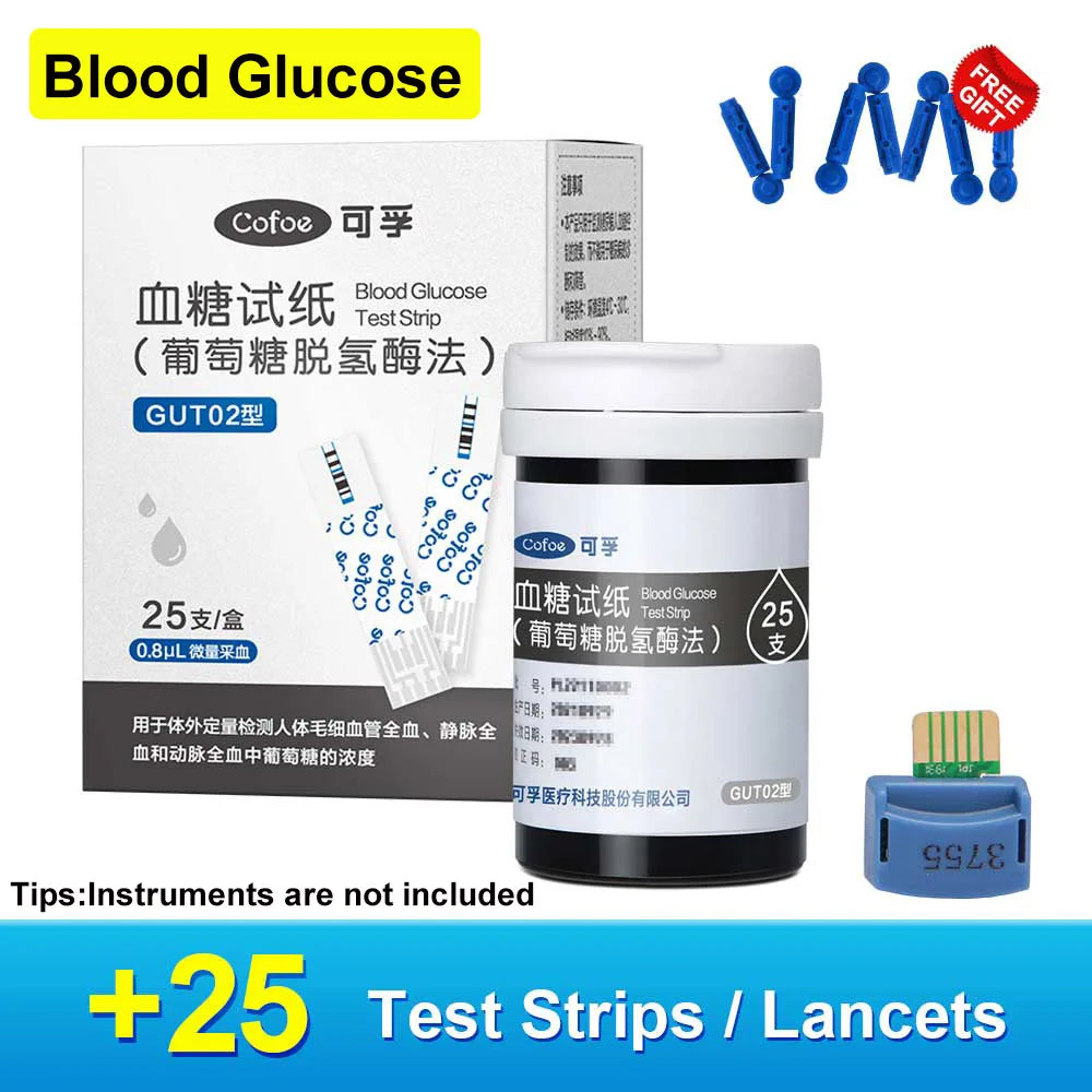Cofoe Uric Acid, Glucose, Cholesterol 3-in-1 Monitor - Medical Grade Accuracy Blood Glucose Meter Uric Acid Cholesterol Monitor