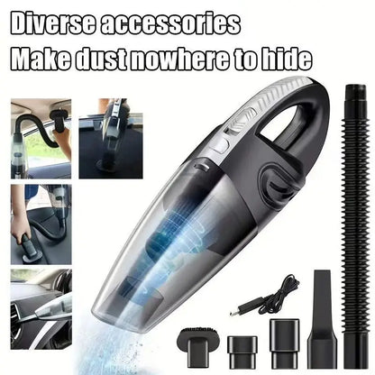 Handheld Vacuum Cordless Powerful Cyclone Suction Portable Rechargeable Vacuum Cleaner Quick Charge for Car Home Pet Hair