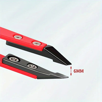 Precision Ceramic Tip Eyebrow TweezersIdeal for Ingrown & Facial Hair Removal, Stainless Steel, Fragrance-Free Beauty Tool