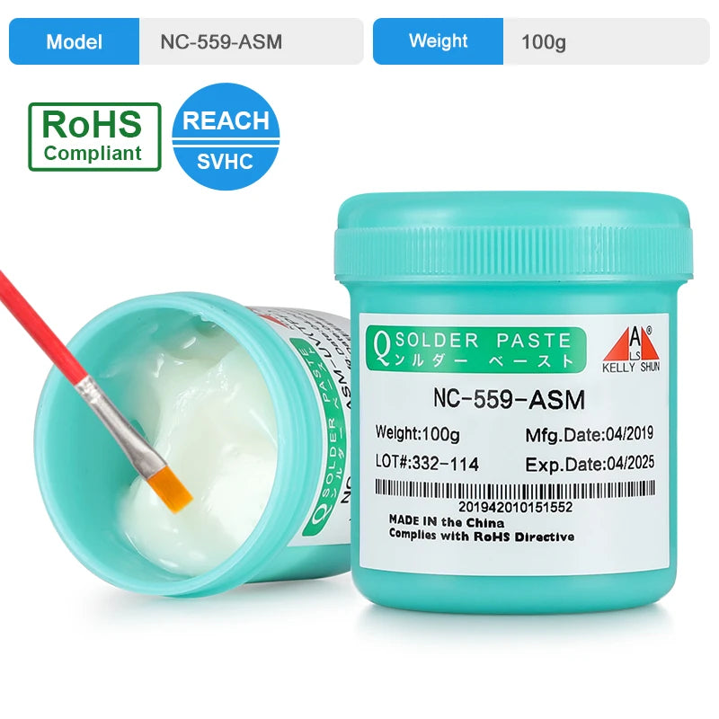 KELLYSHUN Soldering Flux for Welding SMD Desoldering Tin Soldering Paste, BGA Flux, No-Clean Soldering Oil