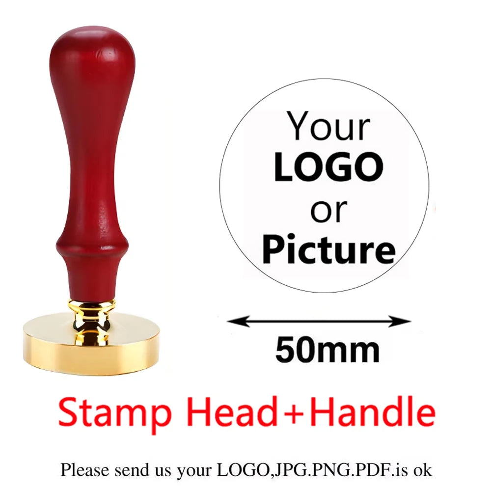 Logo Customize Clay Seal Set -22/25/30/35/40/50mm Customizable Pottery Design Craft Tool for Pottery Ceramic Custom Letter Stamp