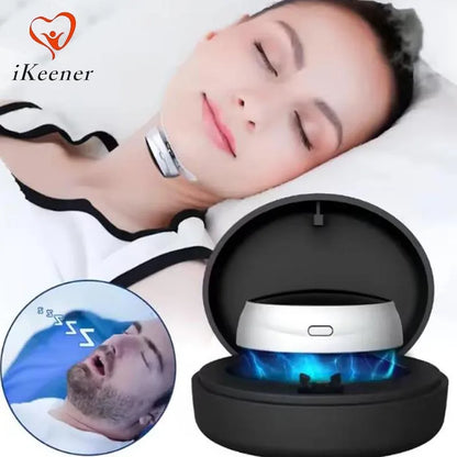 Anti-Snoring Devices Intelligent Throat Massger Ultralight Magnetic Anti Snore EMS Apnea Guard Night Snore Stopper Sleeping Care