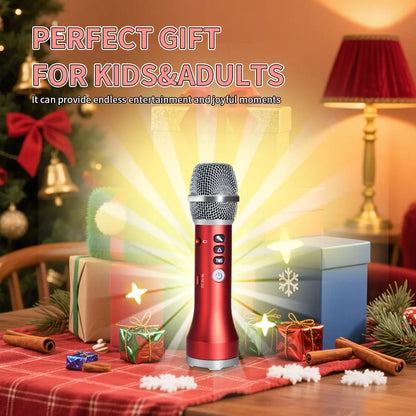 20W/Pc Bluetooth Speaker 1Pc of TWS Portable Karaoke Microphone For Kids & Adults Gift Wireless 10H Battery Handheld AUX Mic