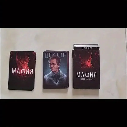 Popular Psychological Board Card Game "mafia. City Falls Asleep " Hot Card Game Holiday Gift (small Shade of Color)