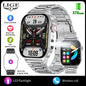 LIGE 2.01" HD Wyświetlacz Smartwatch dla Mężczyzn Kobiet Monitor Zdrowia Zegarki Sportowe Fitness AI Głos Rozmowy Bluetooth Męski Smartwatch Nowość