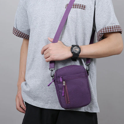 Lightweight Crossbody Bag Men Women Phone Water Resistant Nylon Commuter Travel Student Wallet Card Holder Mini Purse