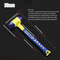 25-45mm Double-sided Rubber Mounting Hammer Detachable Hammerhead for Tile Flooring Door Window Crafts Jewelry Camping Hand Tool
