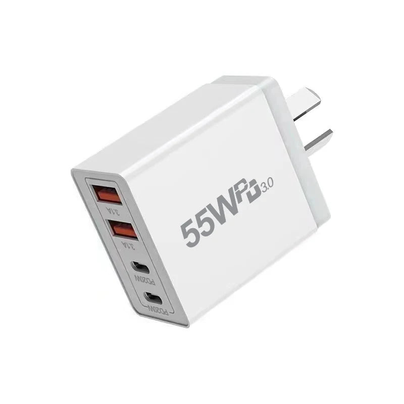 AU Plug Fast USB Charger Type C Charger for Xiaomi Redmi iPhone Samsung Mobile Phone Quick Charging Adapter PD Wall Charge