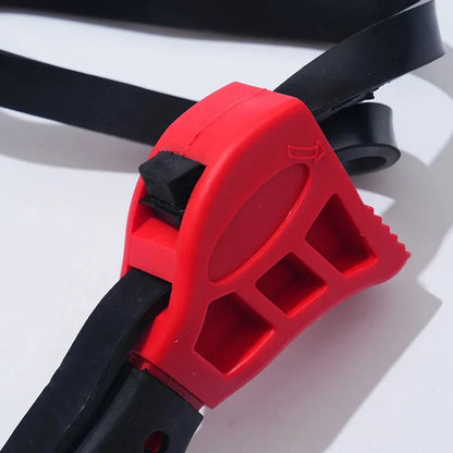 6inch Belt Wrench Oil Filter Puller Strap Spanner Chain Wrench Strap Opener, Adjustable Disassembly Tool Opener Tool