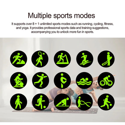 LIGE 2025 Smart Watch Women Full Circle Touch Screen Bluetooth Call Men Smartwatch Waterproof Sport Activity Fitness Watch Women