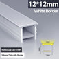 1M-10M LED Neon Rope Tube Soft Silicone Diffuser Channel Black/White Flexible Ribbon Strip Light for Recessed Channel