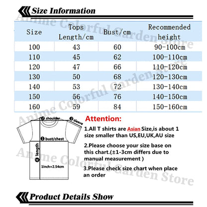 Anime Pokemons Number Printed T-shirts for Boys Girls Pikachu Cartoon Cute Short-sleeved Top Children Summer Fashion T-shirt
