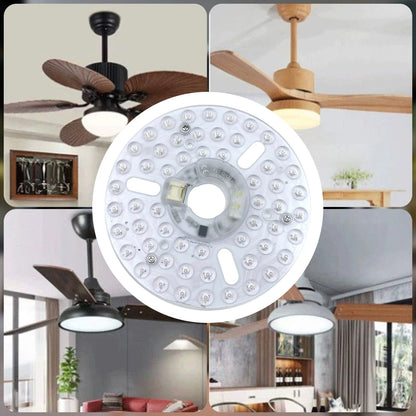 LED Ring Panel Circle Light AC 110V/220V 15/18/24W Replacement Round Ceiling Board Circular Lamp Board Ceiling Fan LED Module