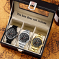 5p/set Business Casual Fashion Watch Set for Men, Travel Party Meeting Fashion Quartz Watch Set for Men, Halloween Gifts