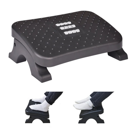 Detachable Ergonomic Under Desk Foot Stool Footrest With Massage Rollers Load 120Lbs Plastic Desk Leg Rest Home Office Footstool