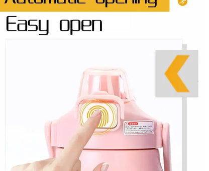 1.5L Large Capacity Stainless Steel Thermos Bottle, Portable Vacuum Insulated Water Tumbler