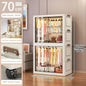 Folding Storage Cabinet Wall Mounted Foldable Locker Compact Organizer for Home Office Space Saving Design