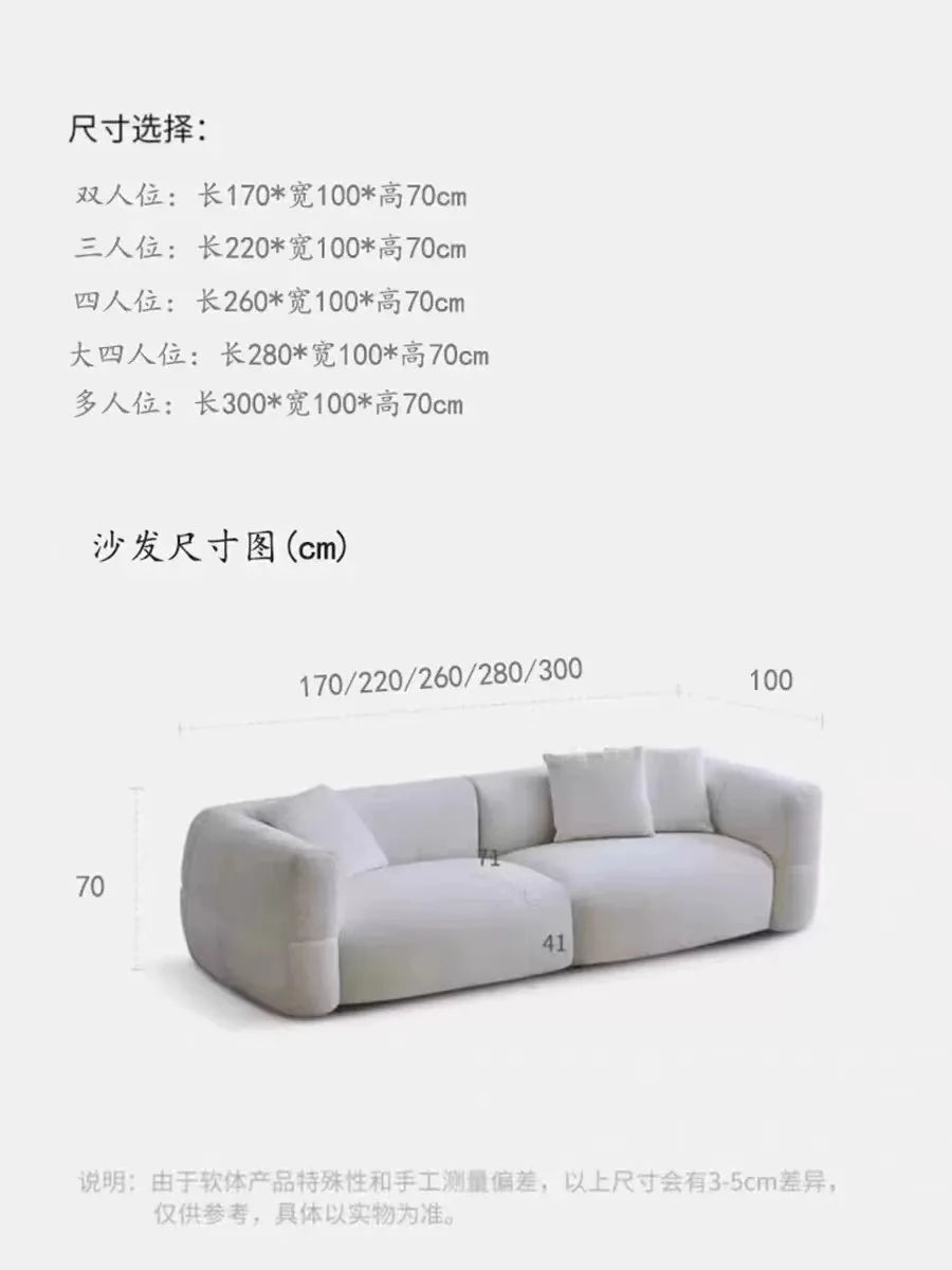 Homestay compressed fabric sofa, small apartment removable and washable large white sofa bed customized multi-function