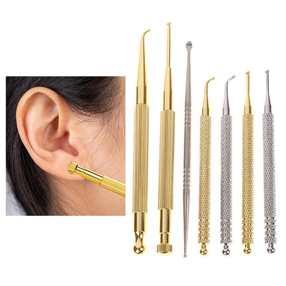 1Pcs Acupuncture Point Probe Stainless Steel Auricular Point Pen Beauty Ear Reflex Zone Massage Needle Detection Health Care