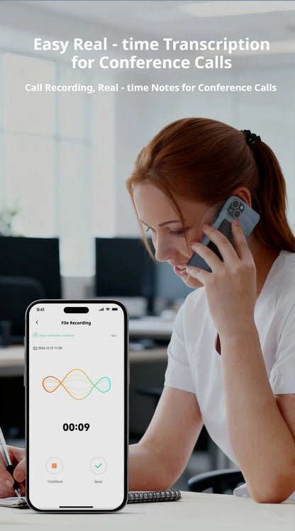 LIGE AI Voice Recorder GPT Intelligent APP Control Audio Mind Map Real Time Transcription Translate Summary Phone Call Recording