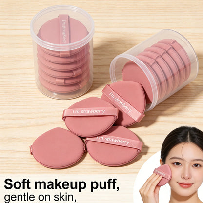 7 Pieces of Pink Drop-Shaped Powder Puff, Suitable for Use with Dry Powder to Set Makeup or with Wet Powder for Foundation.