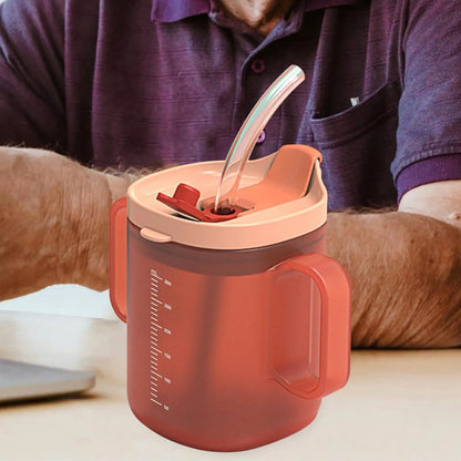 300ml Elderly Care Cup PP Water Cup With Handles Mugs Slowly release water Anti overflow Cup  Recovery Feeding Drinking Cup