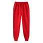 Unisex Solid Jogger Sweatpants Elastic Drawstring Cuff Sports Pants Multi-color Loose Fit Casual Gym Running Trousers Size S-3XL