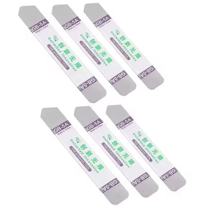 1-6PCS Stainless Steel Blade Soft Thin Pry Spudger Cell Phone Tablet Screen Battery Opening Tools for Samsung iPhone iPad Opener