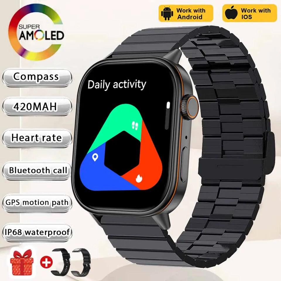 Newly Built-in GPS Sports Fitness Pilates Smart watch Women Fashion Precise Positioning 5ATM Waterproof Bluetooth Call Bracelets