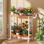 Indoor shelf Simple flower stand Universal wheel Balcony Living room storage rack Various colors Versatile flower stand Shelf