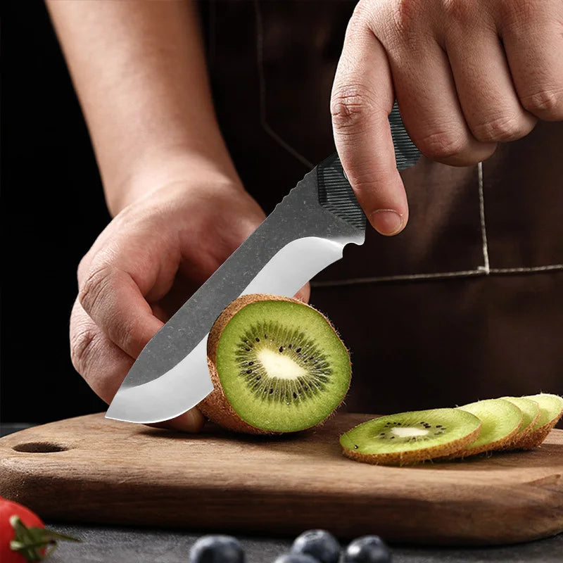 Forged Blade Butcher Knife Cleaver Boning Knife Multi-purpose Meat Chop Vegetable Fruit Fish Slicing Chef Kitchen Cutting Tools