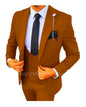 Solid Men's 3 Piece Suit Slim Fit Men Tuxedo Suit Party Wedding Prom Business One Button Peak Lapel Blazer Jacket Vest Pants Set