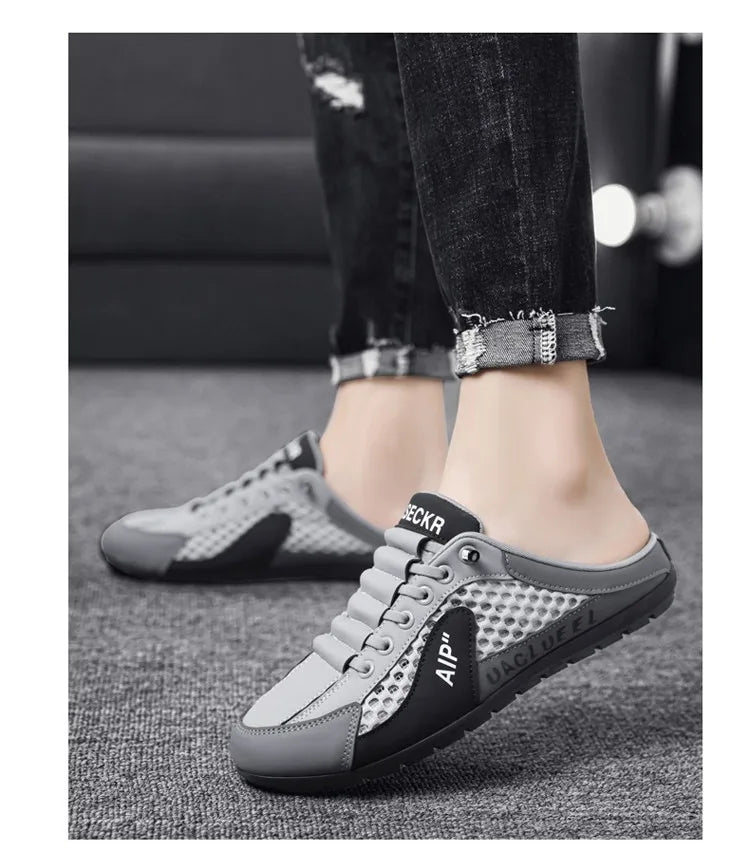 Brand protection  new men's lightweight non-slip breathable wear-resistant running sports fashion versatile casual shoes