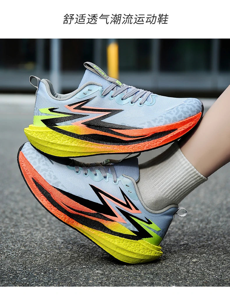 Professional Shock Absorb Sport Running Shoes Ultralight Anti Slip Sneakers For Men Women Workout Marathon Training Footwear