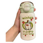 Cute 500ml Double Drinking Water Cup Cartoon Large Capacity Water Bottle with Straw Leak Proof Iced Coffee Cup Gym