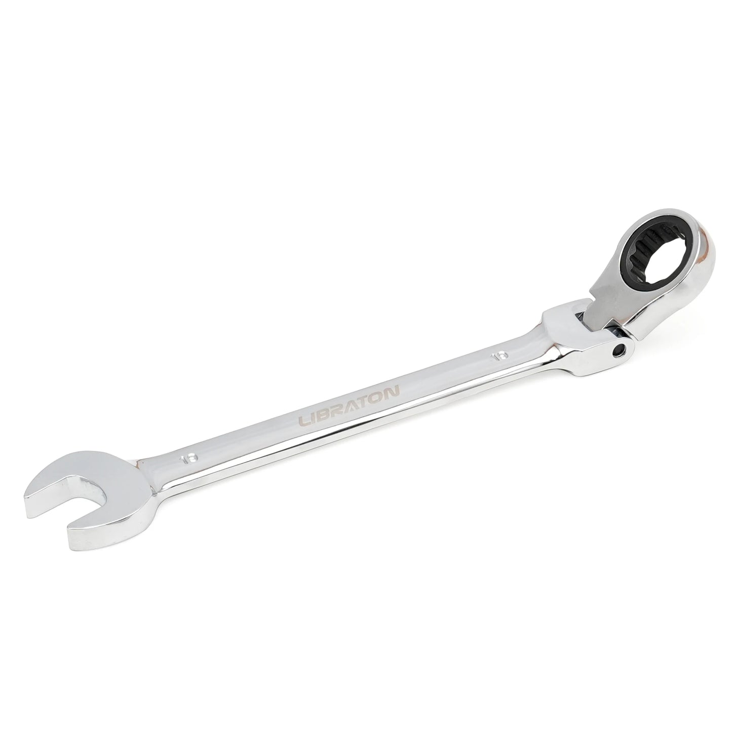 LIBRATON1pc Ratchet Wrench 6mm-19mm, Ratcheting Flexible Head Wrench Set, Reversible Spanner Hand Tool, 72-Tooth Allen Wrench